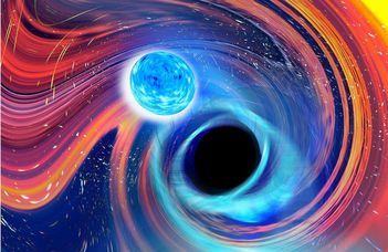 Neutroncsillag és fekete lyuk ütközéséből származó gravitációs hullámok